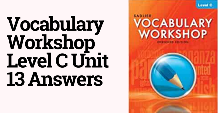 Vocabulary workshop unit 13 level e