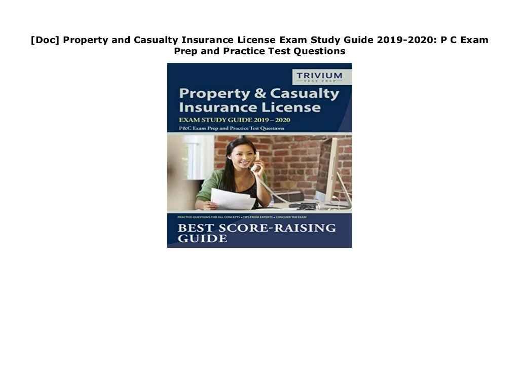 Property and casualty license az study guide